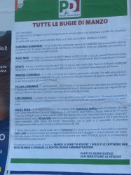 ridicolo manifesto del pd san sebastiano al vesuvio