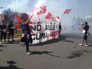 casapound italia no alla cura monti