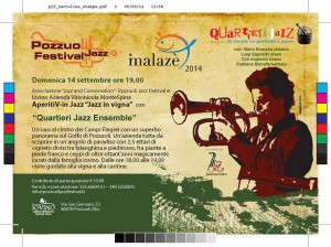 Mario Romano Quartieri Jazz per  i concerti in vigna