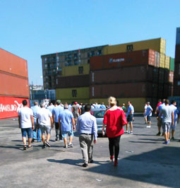 ulleto (PD) - protesta lavoratori CONATECO - Porto di Napoli