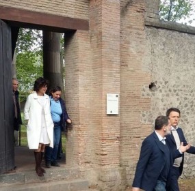 Renzi in visita privata a Pompei